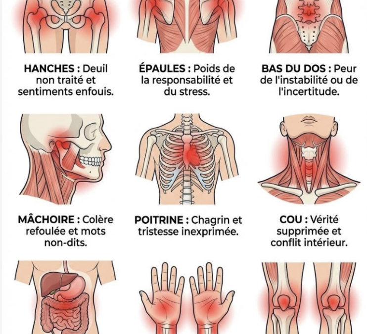 Quand notre corps stocke une partie de nos émotions en Thérapie Psycho corporelle.