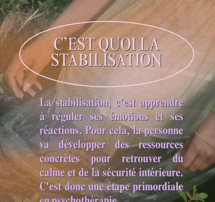 La stabilisation