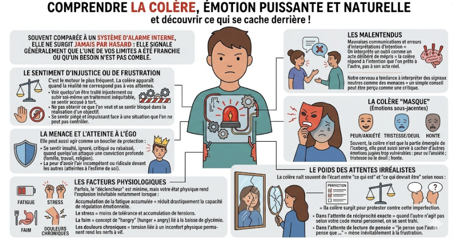 Identifier les déclencheurs de la colère !